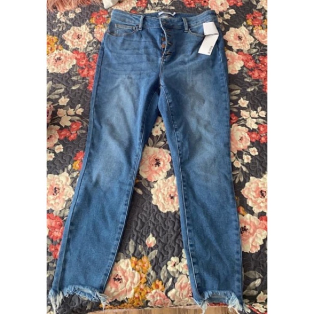 High waist skinny jeans